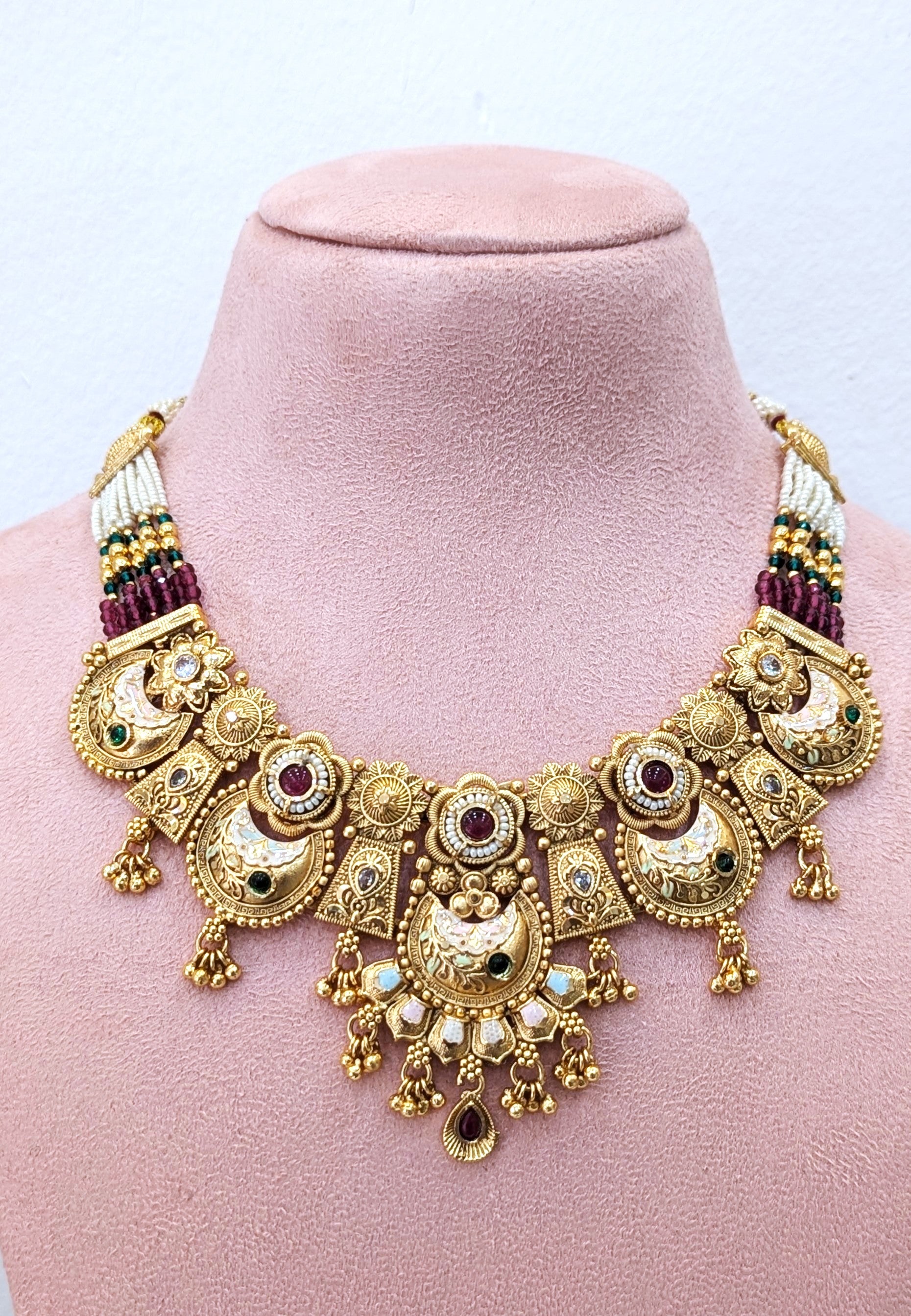 Rajwadi necklace set