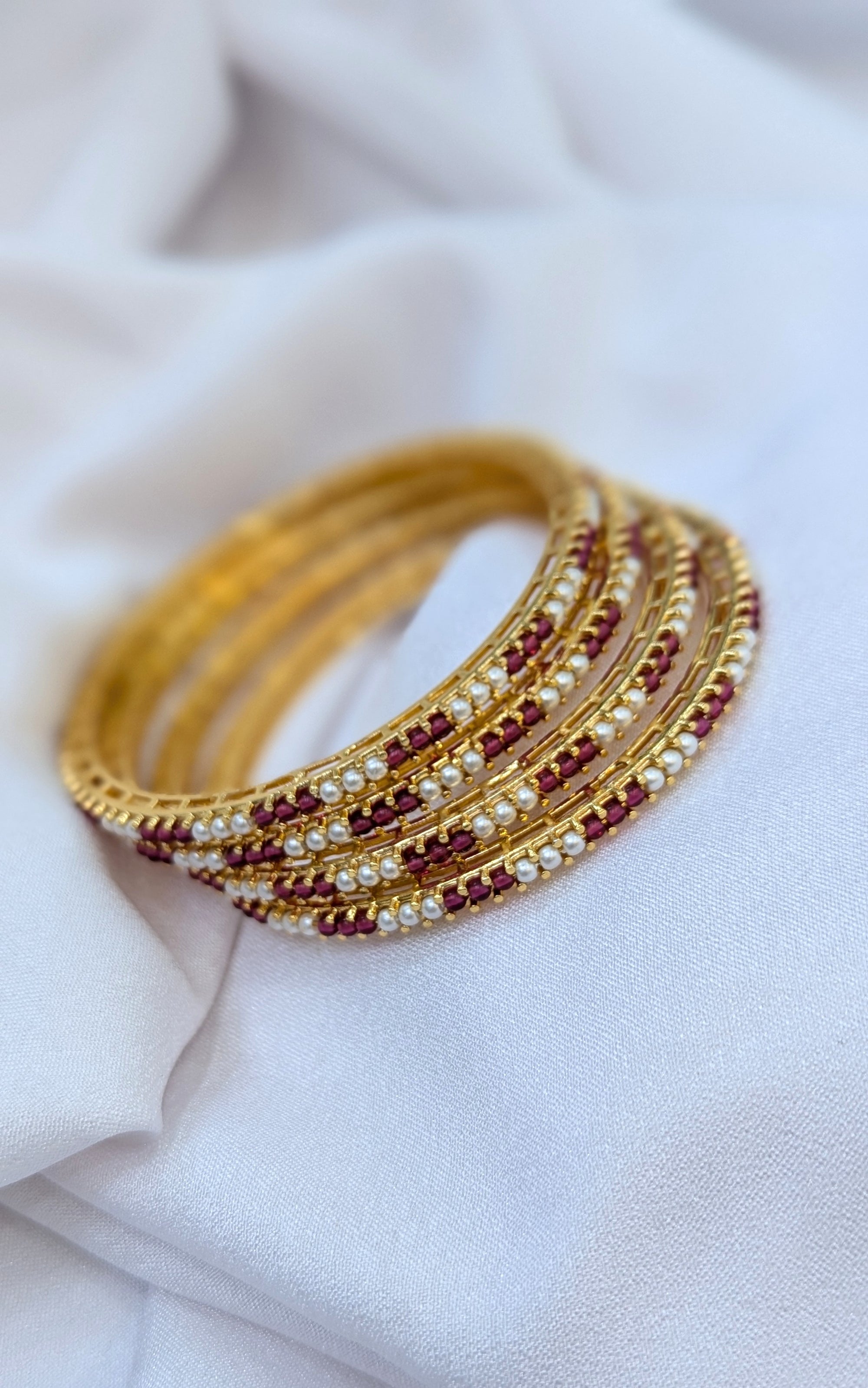 pearl micro forming bangles