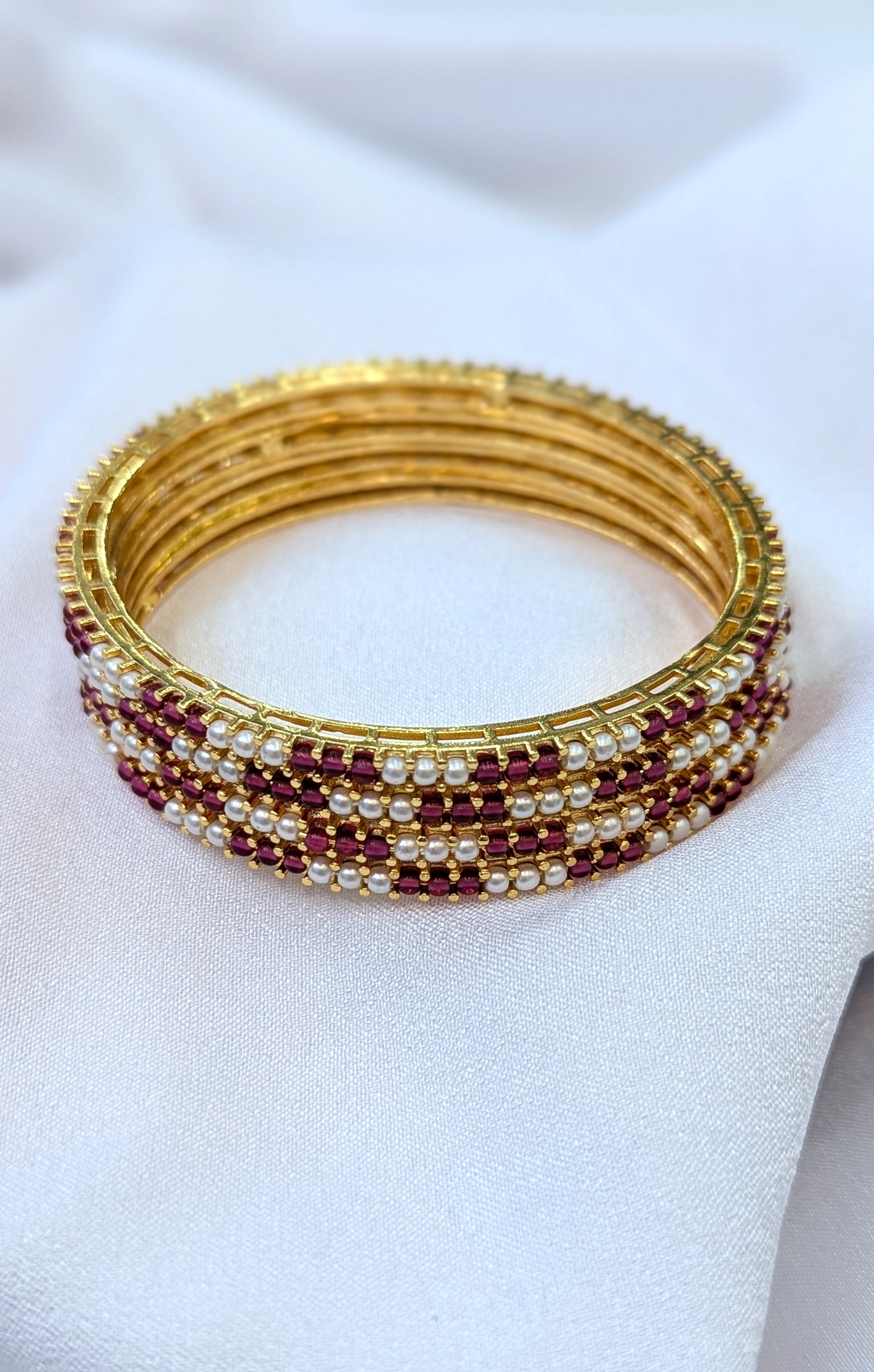 pearl micro forming bangles