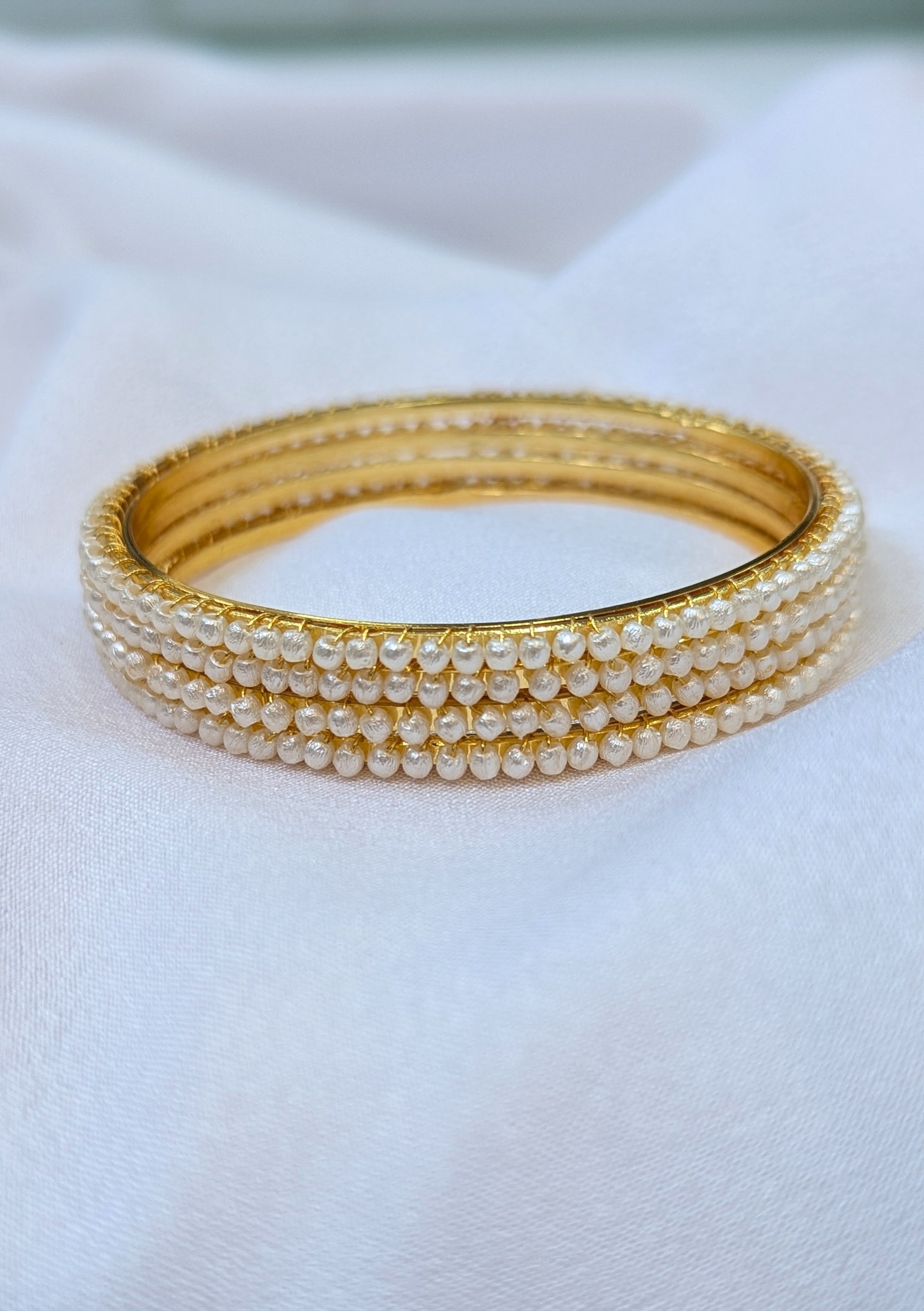 pearl micro forming bangles