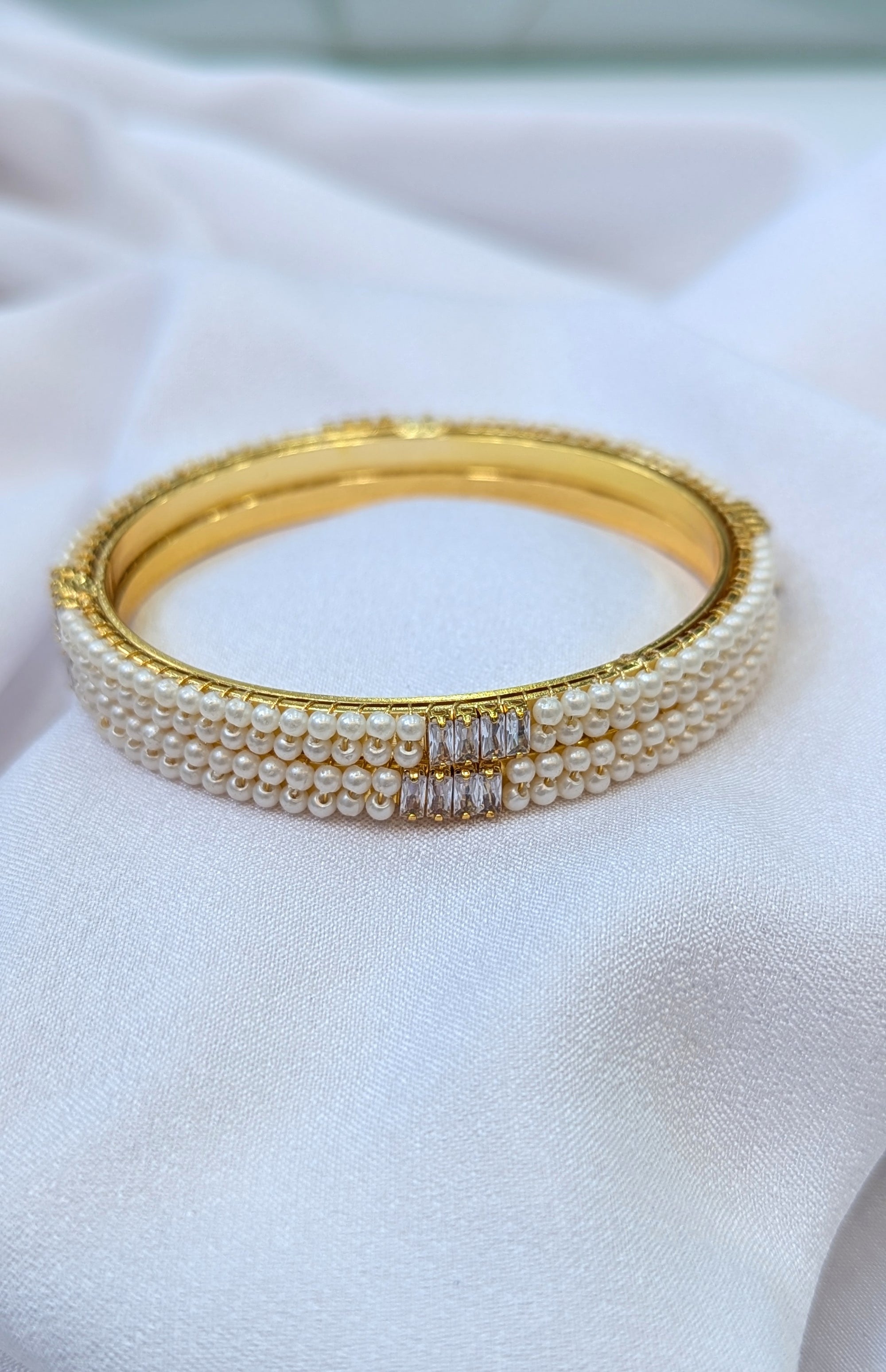 pearl micro forming bangles