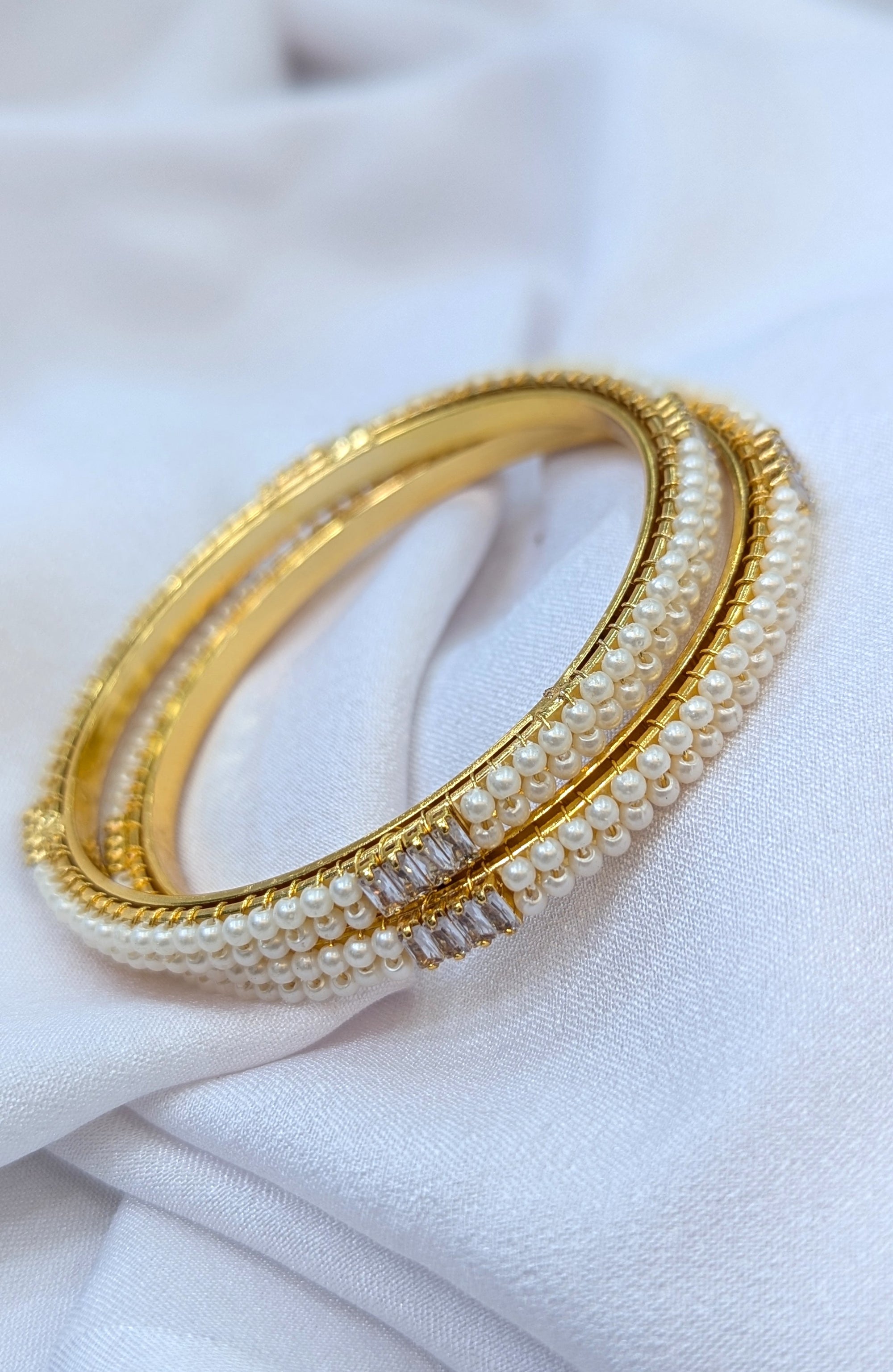 pearl micro forming bangles