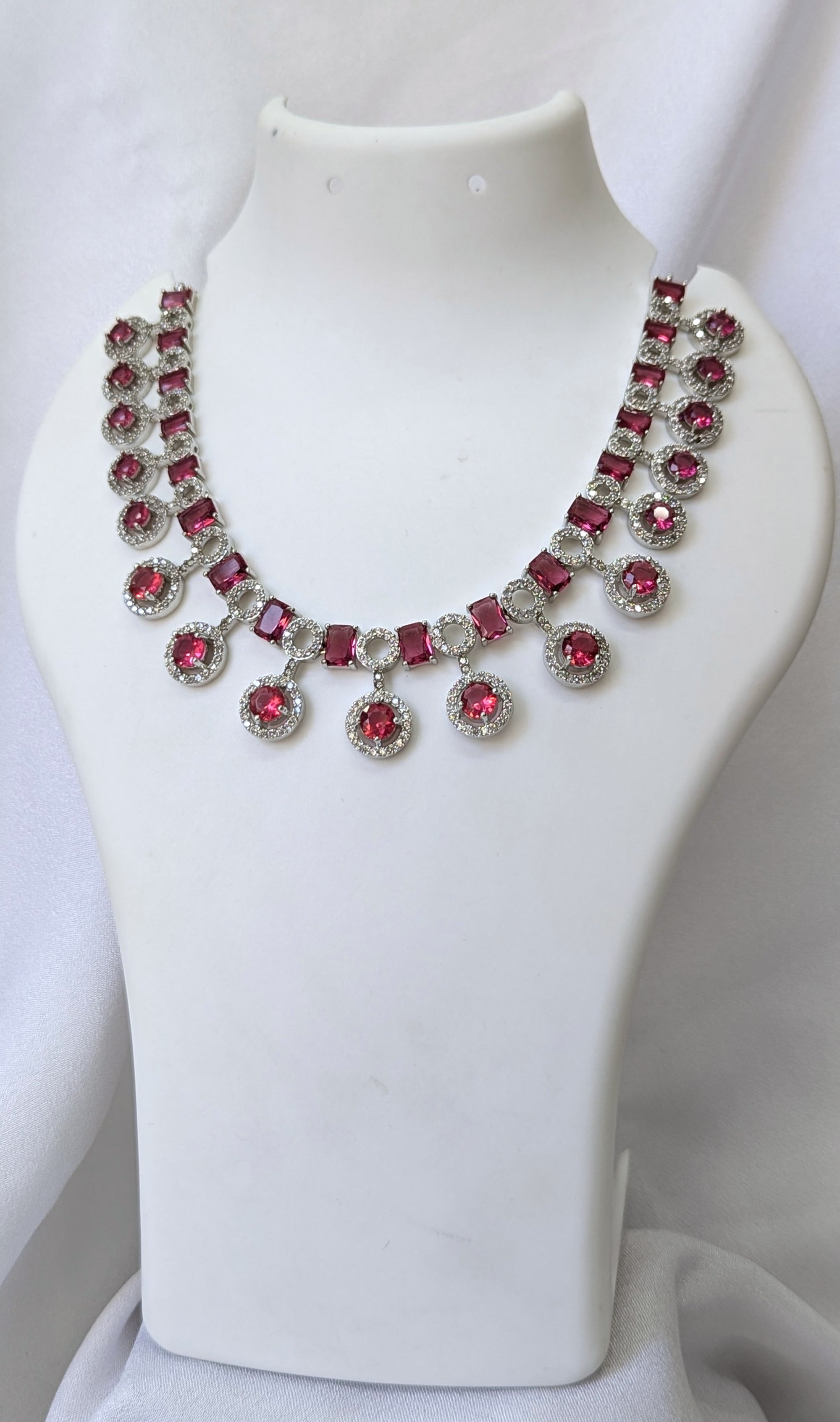 Cz necklace set