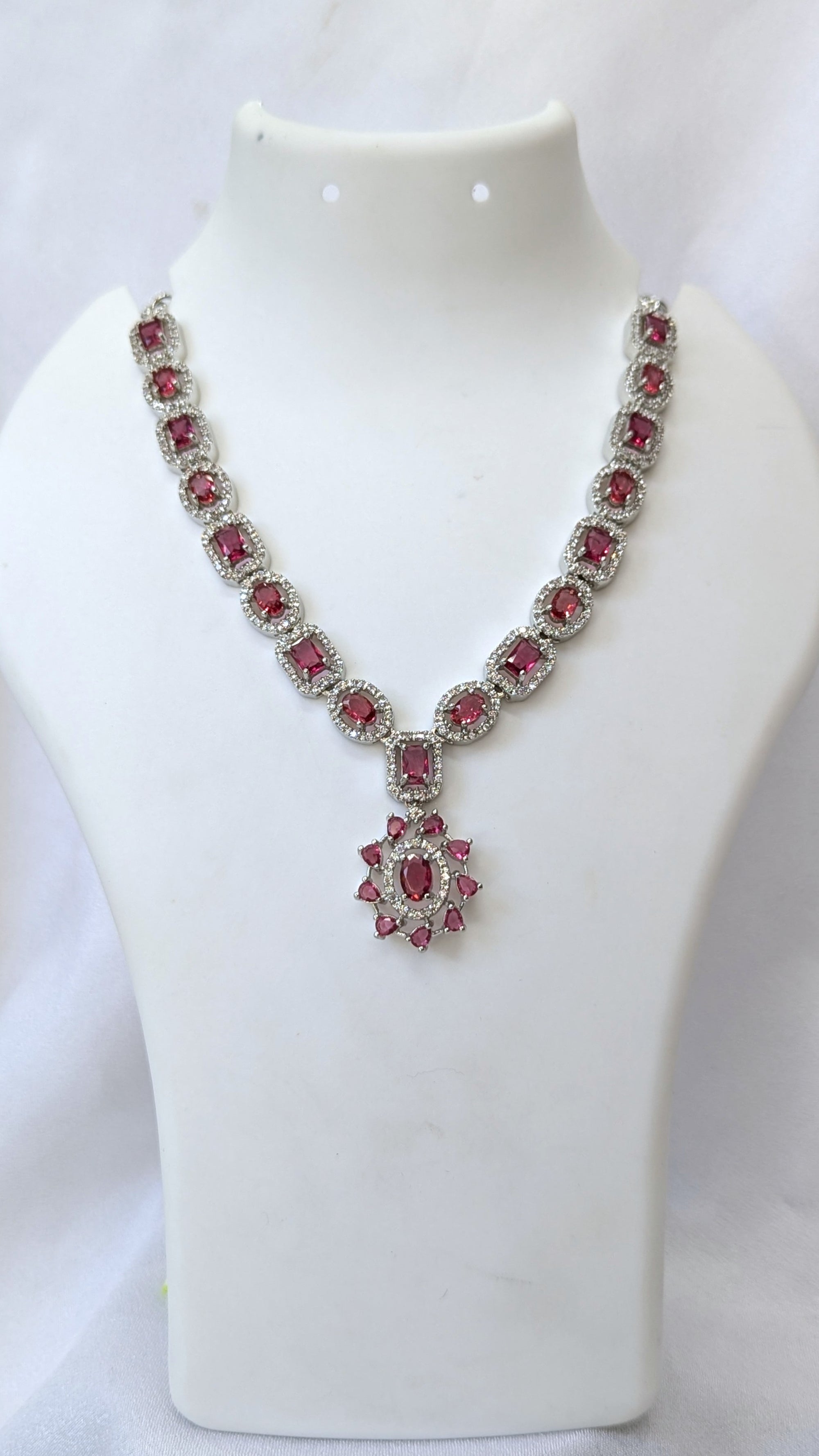 Cz necklace set