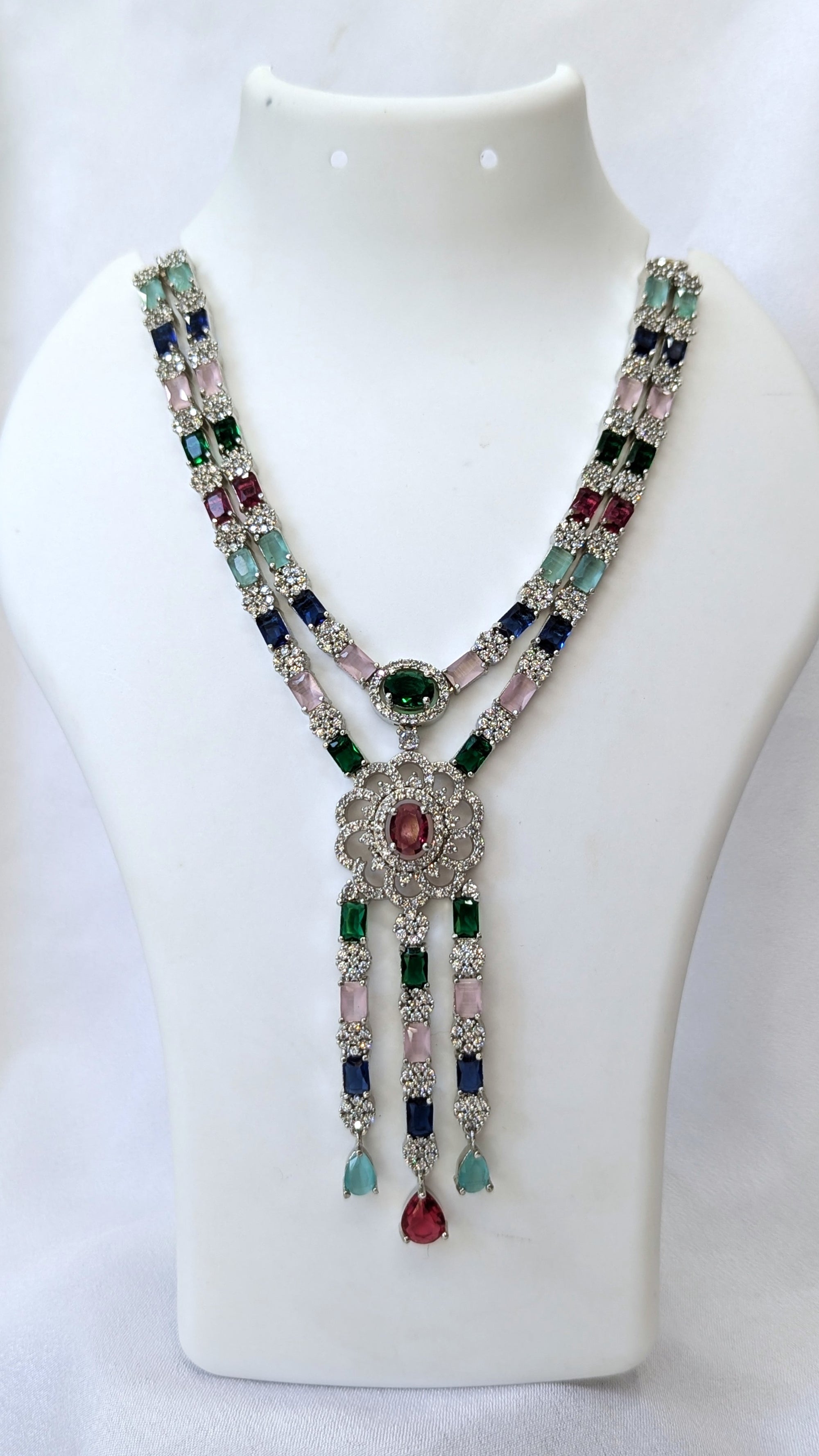Cz necklace set
