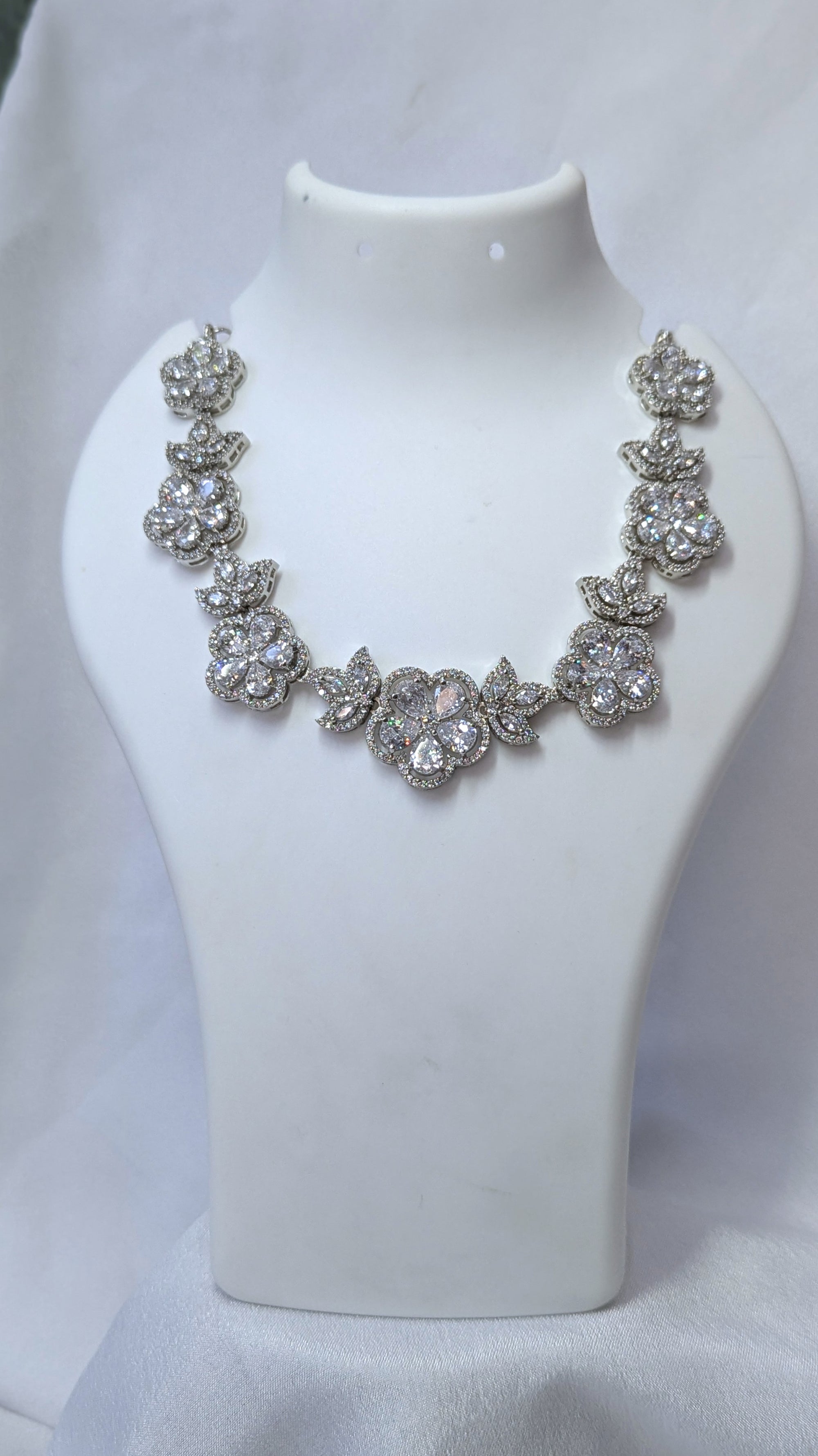 Cz necklace set