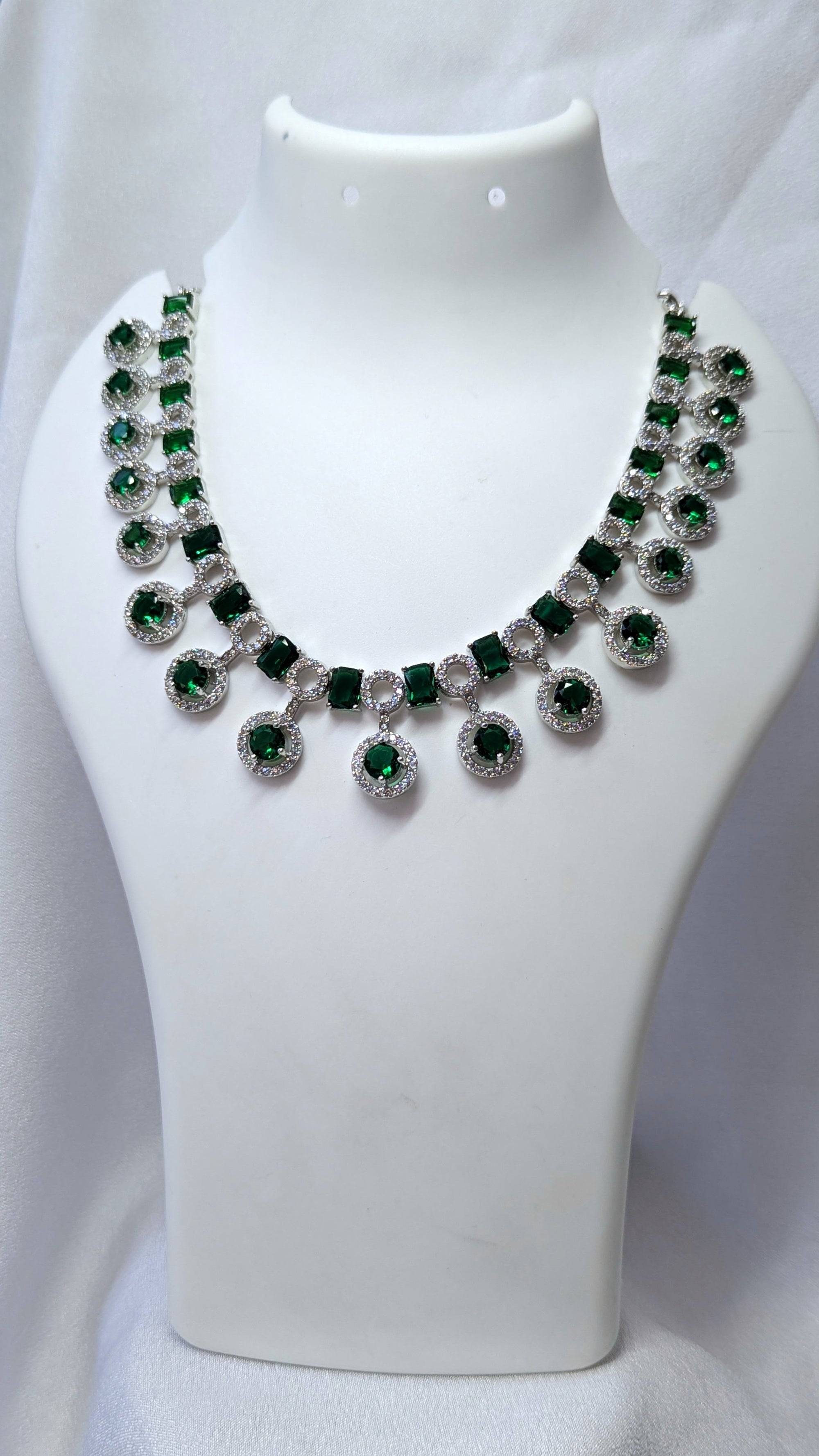 Cz necklace set