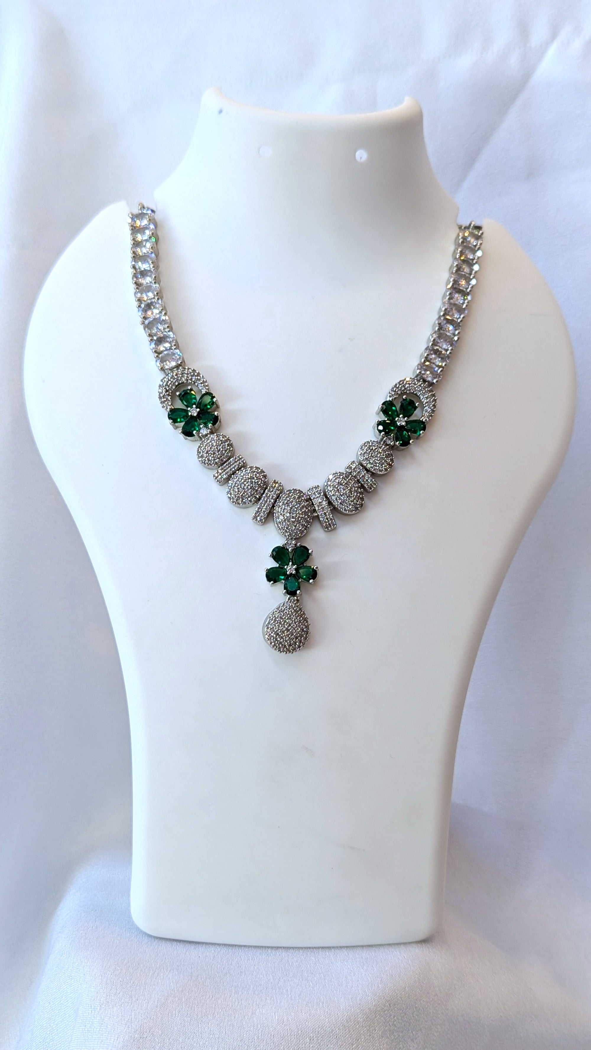 Cz necklace set