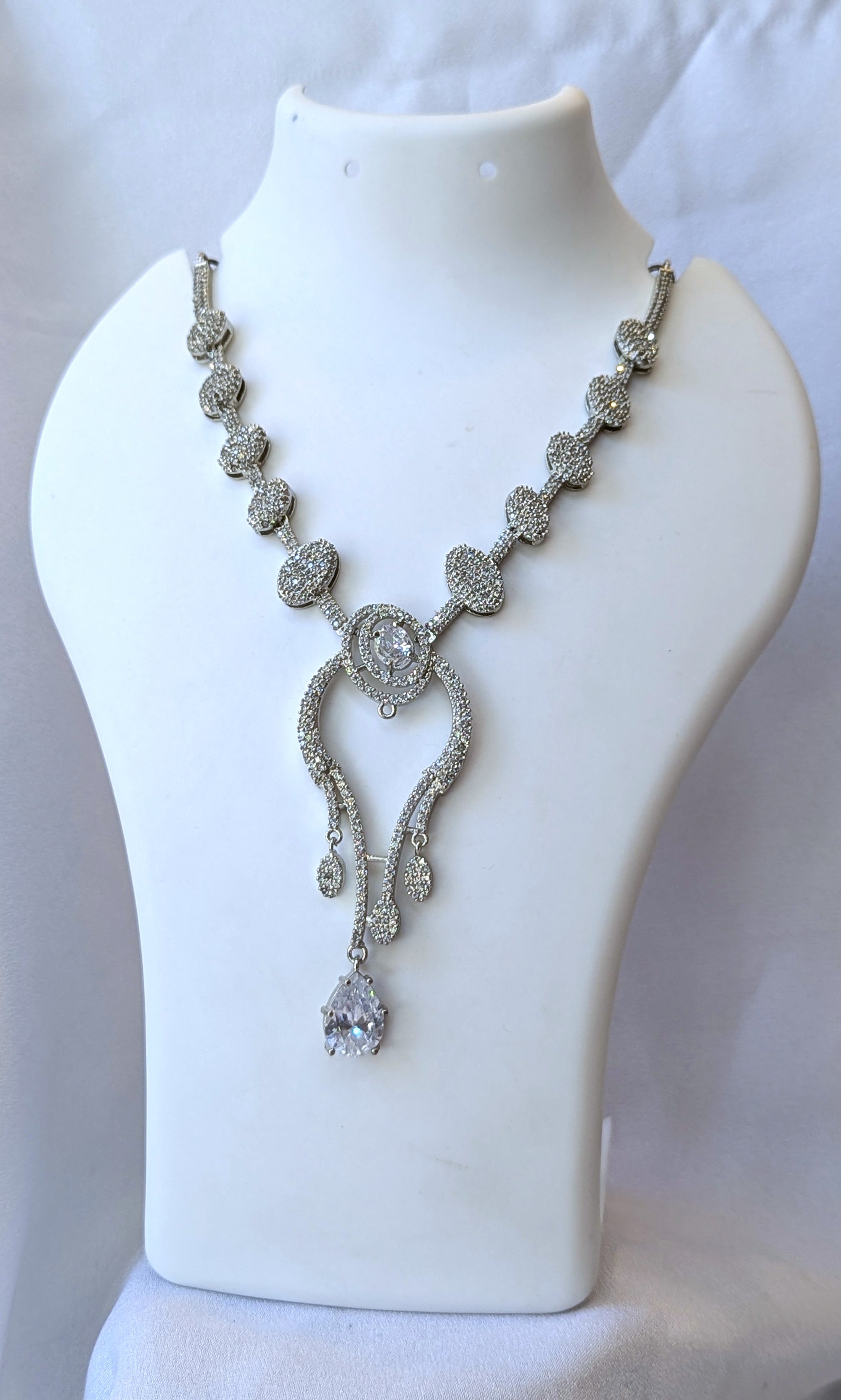 Cz necklace set