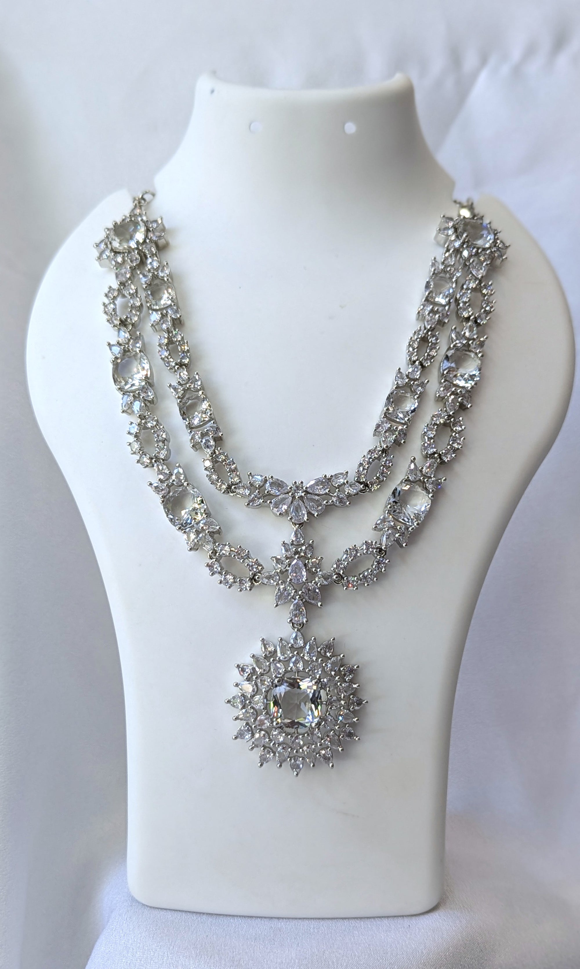 Cz necklace set