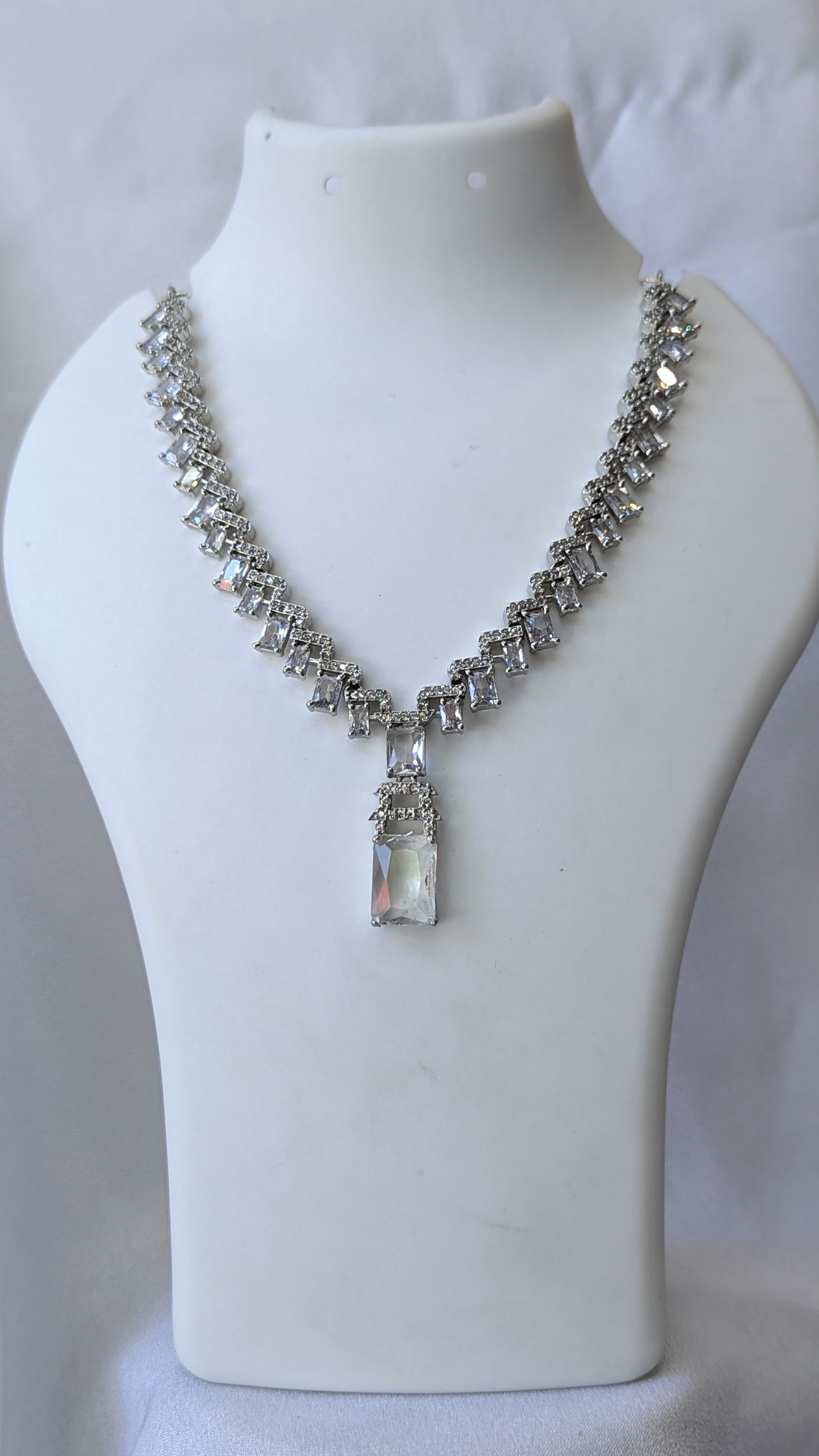 Cz necklace set