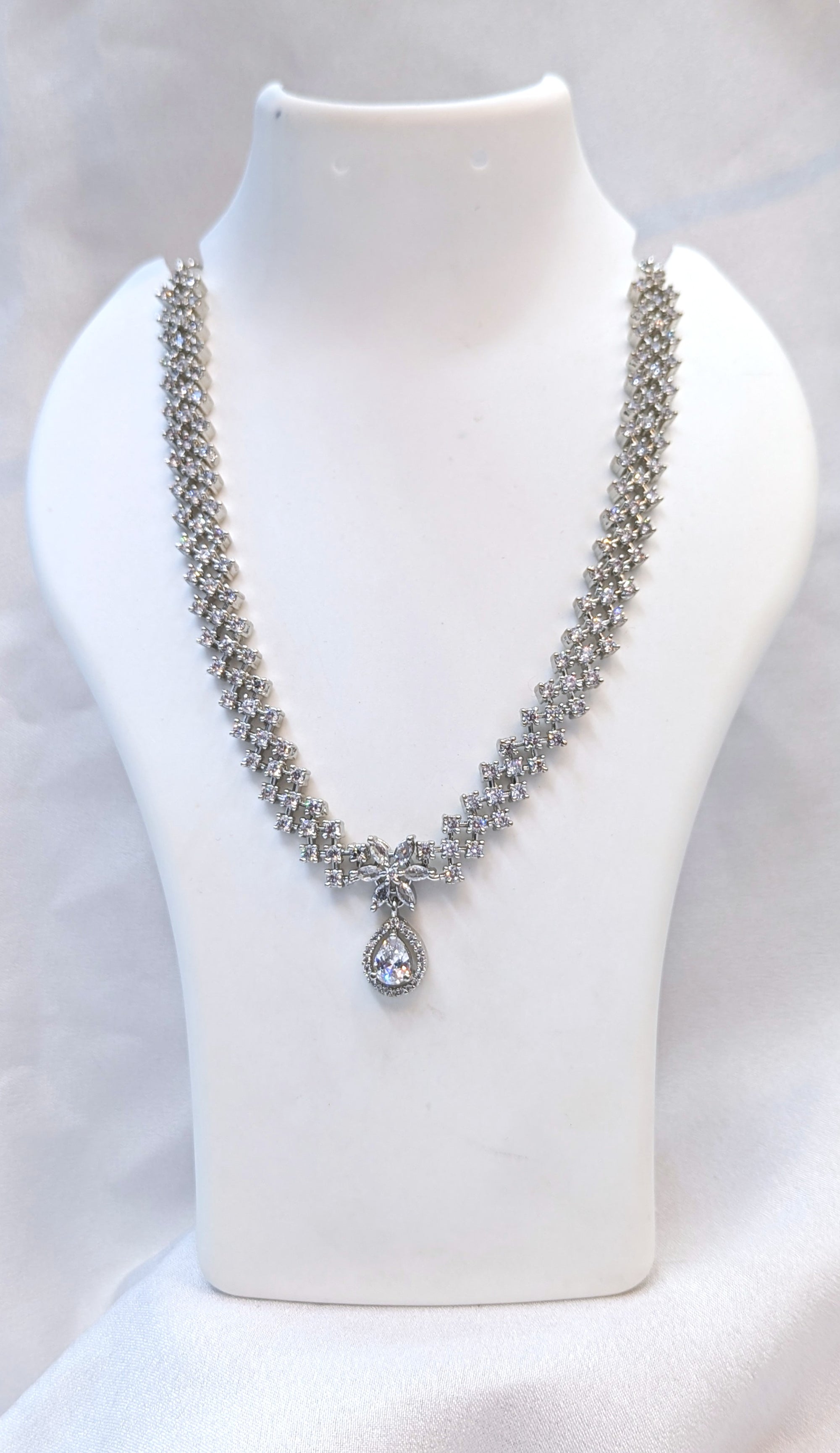 Cz necklace set