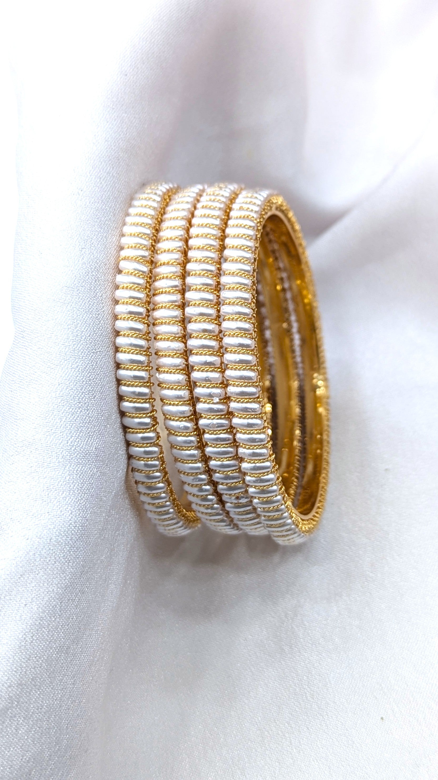 pearl micro forming bangles