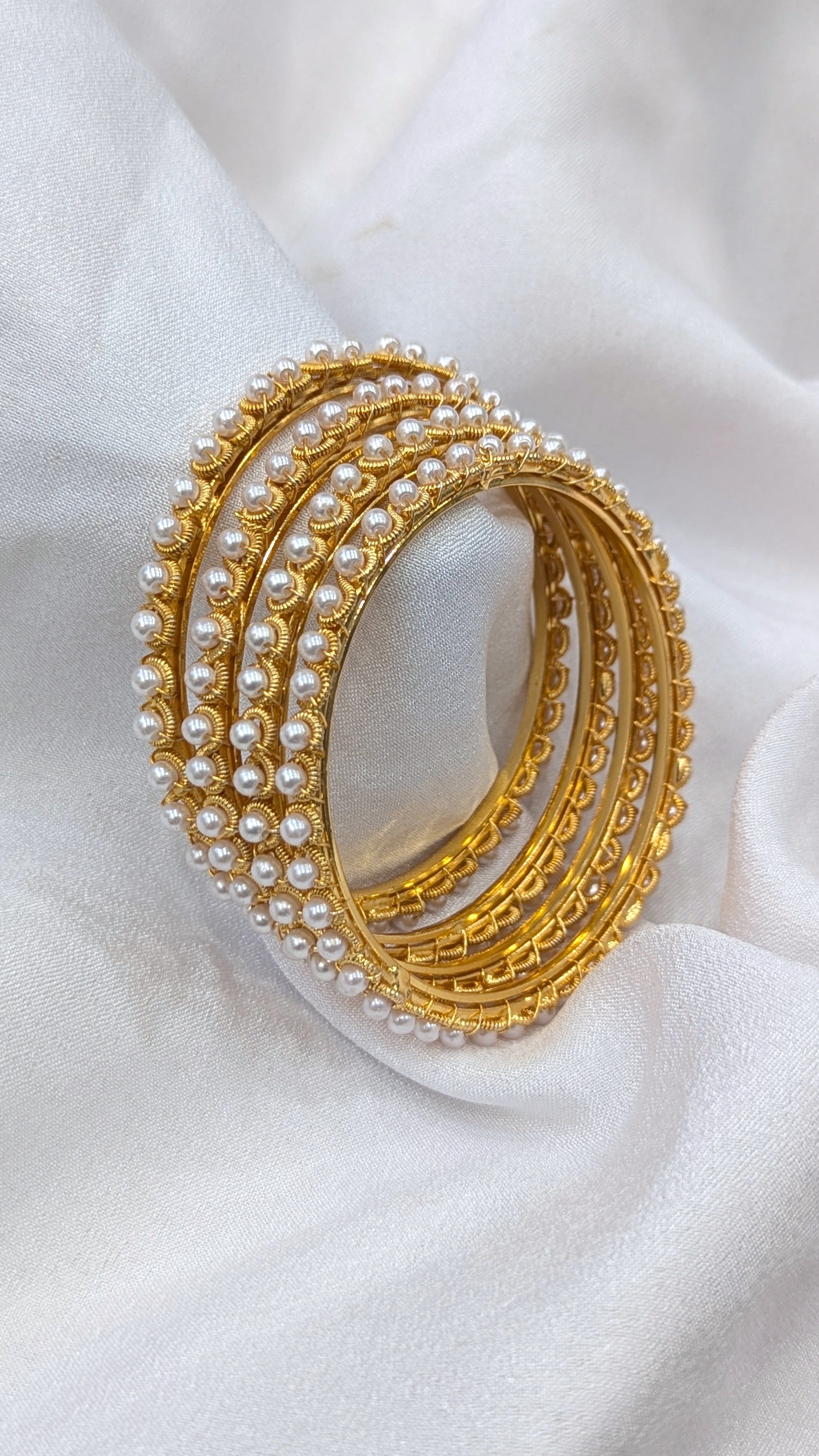 pearl micro forming bangles