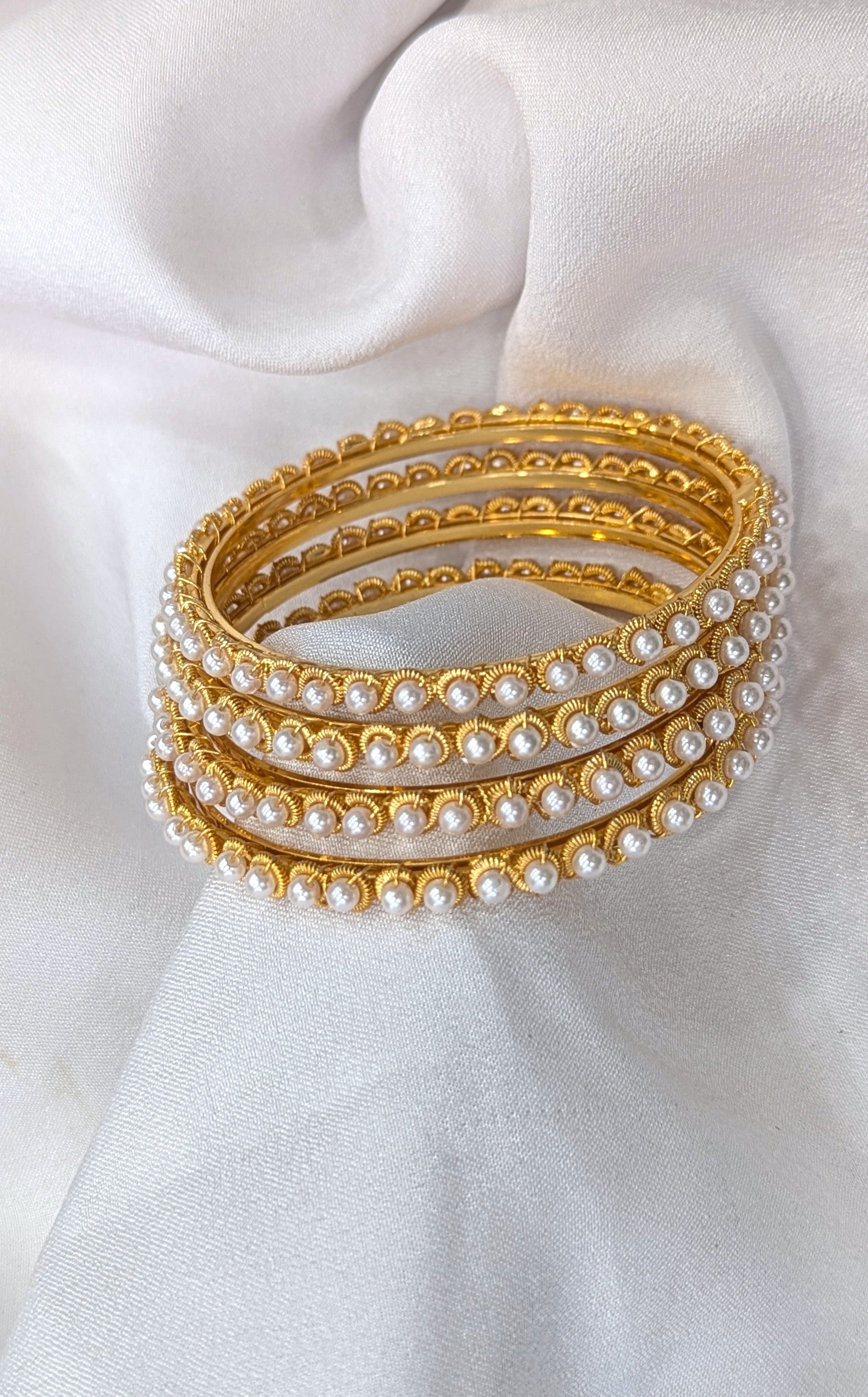 pearl micro forming bangles