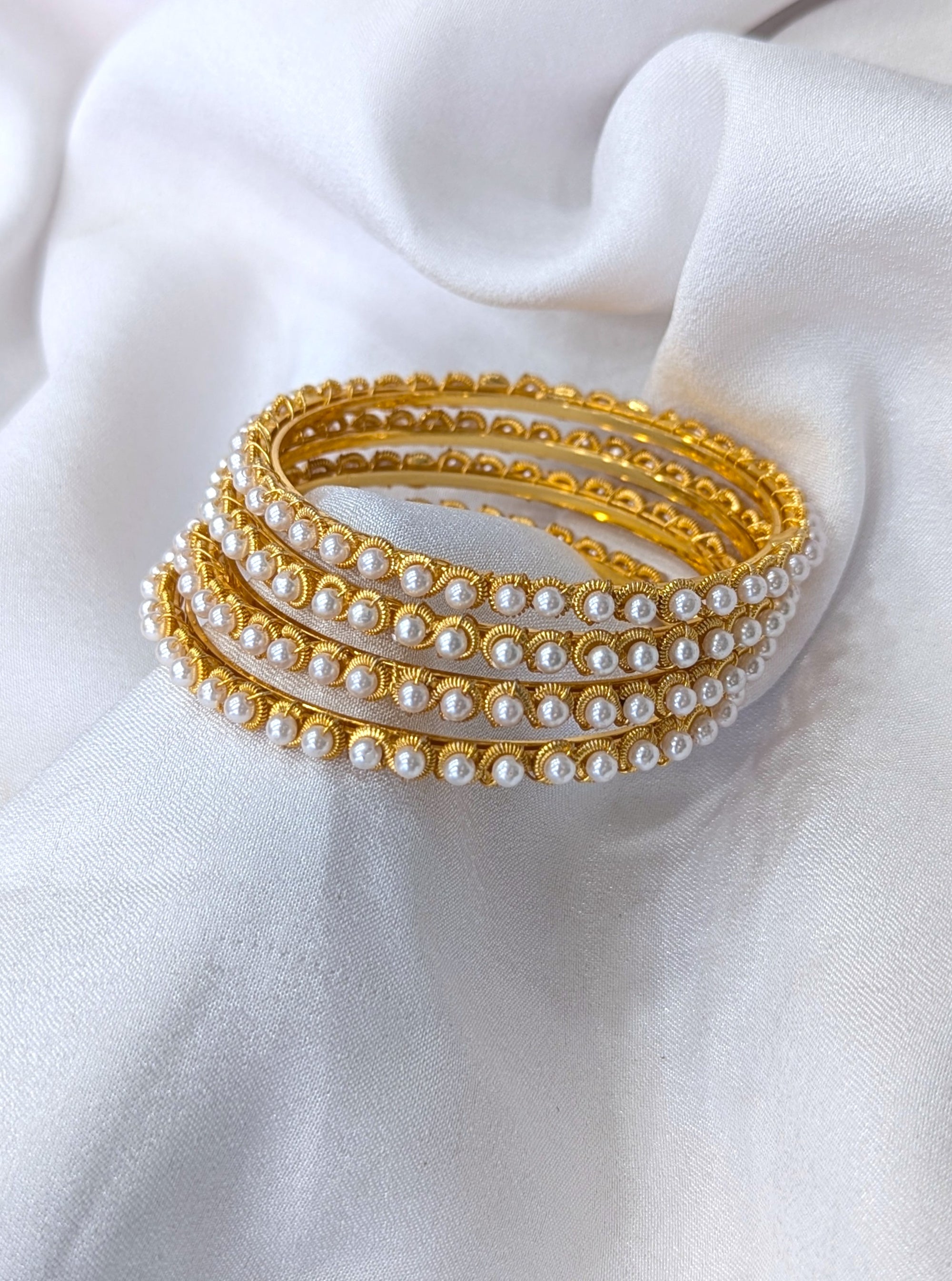 pearl micro forming bangles
