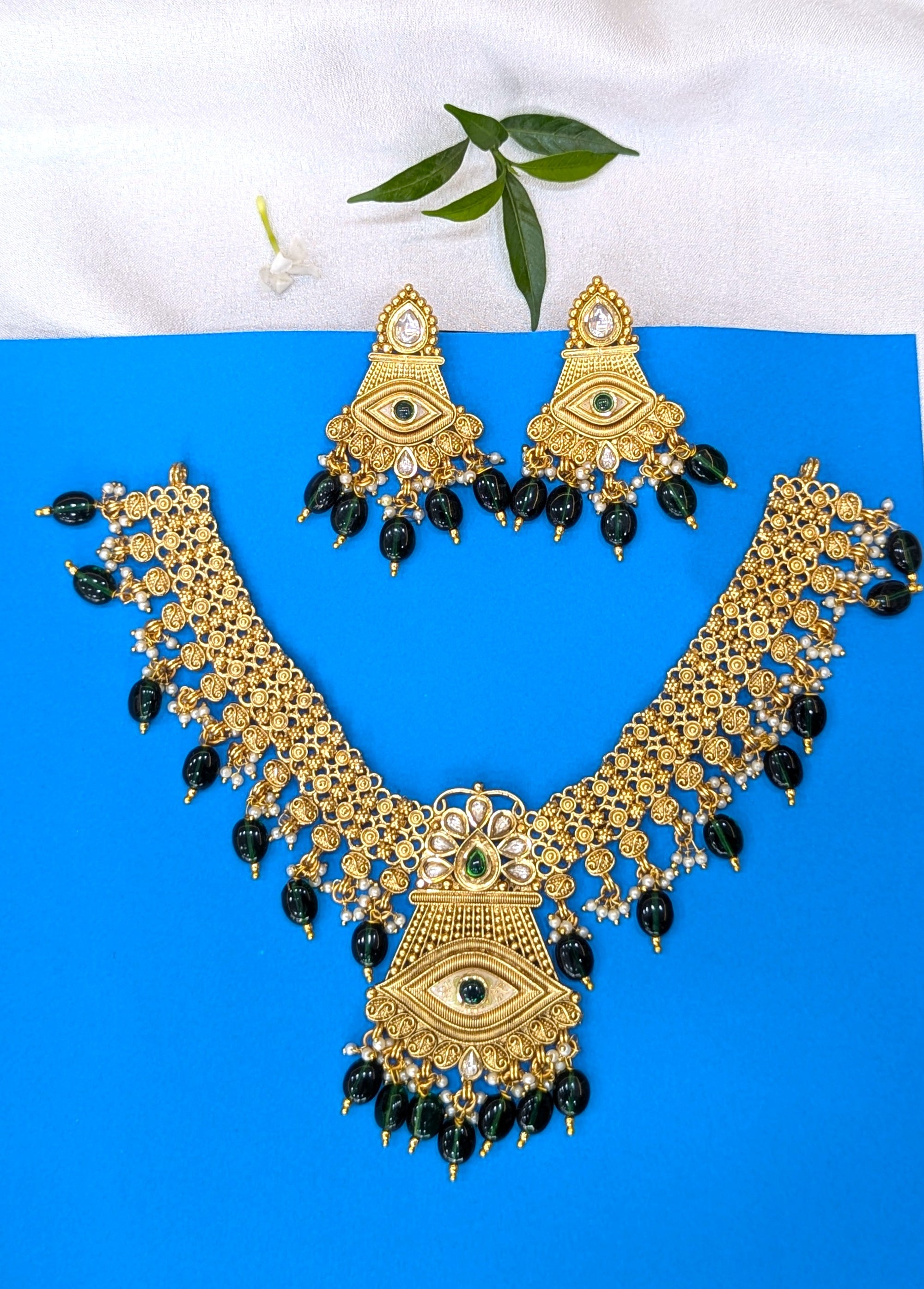 Rajwadi necklace set