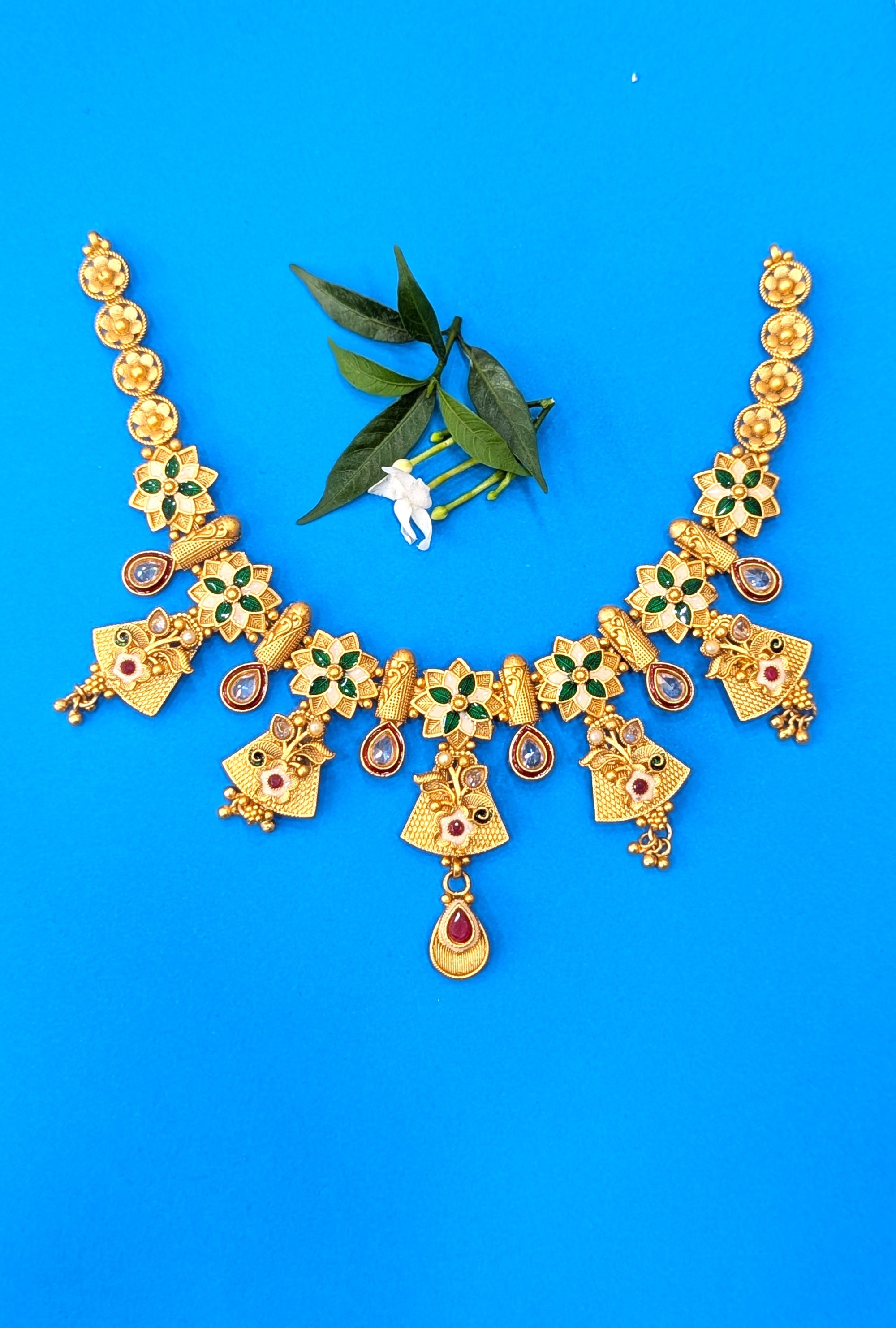 Rajwadi necklace set