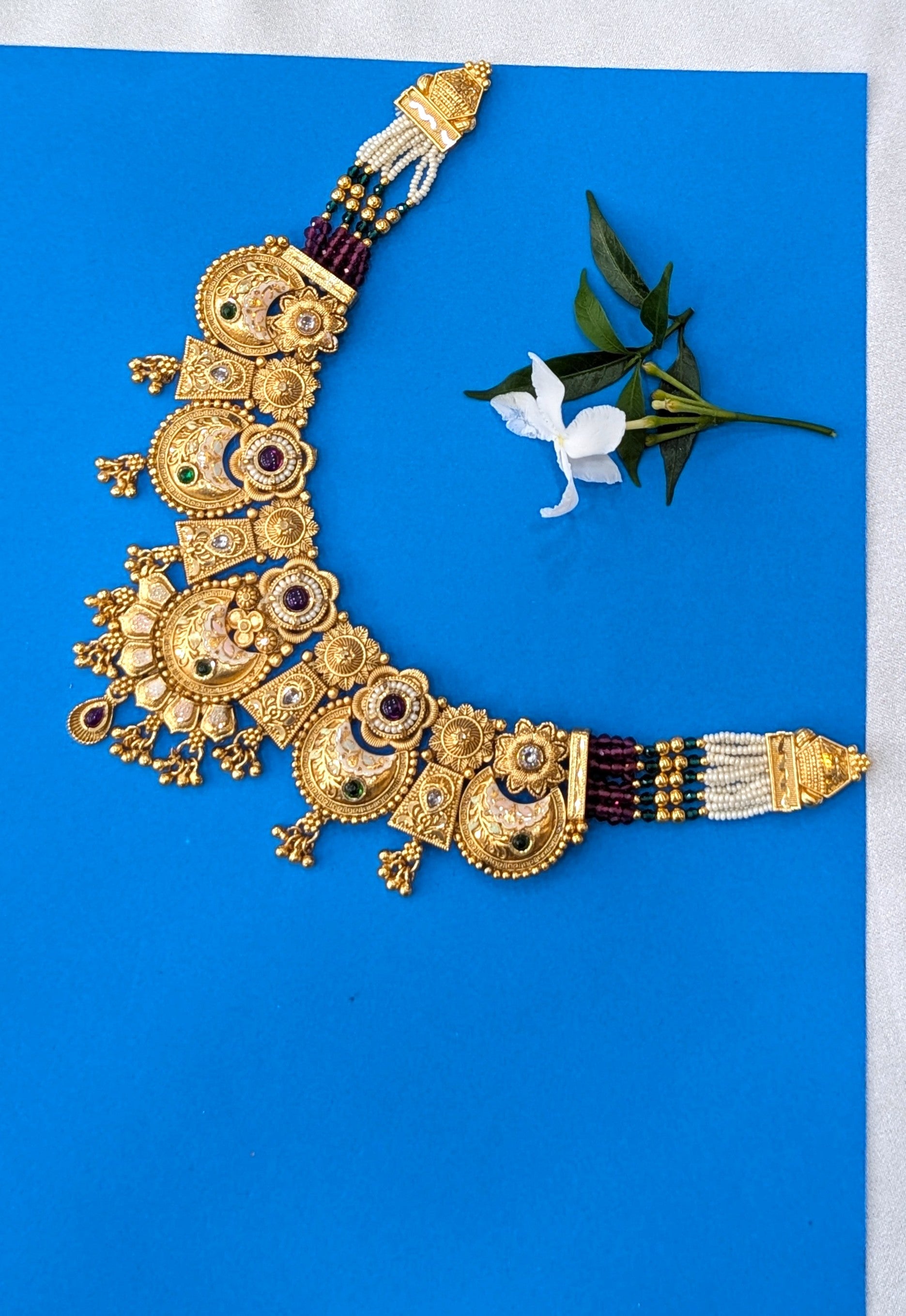 Rajwadi necklace set