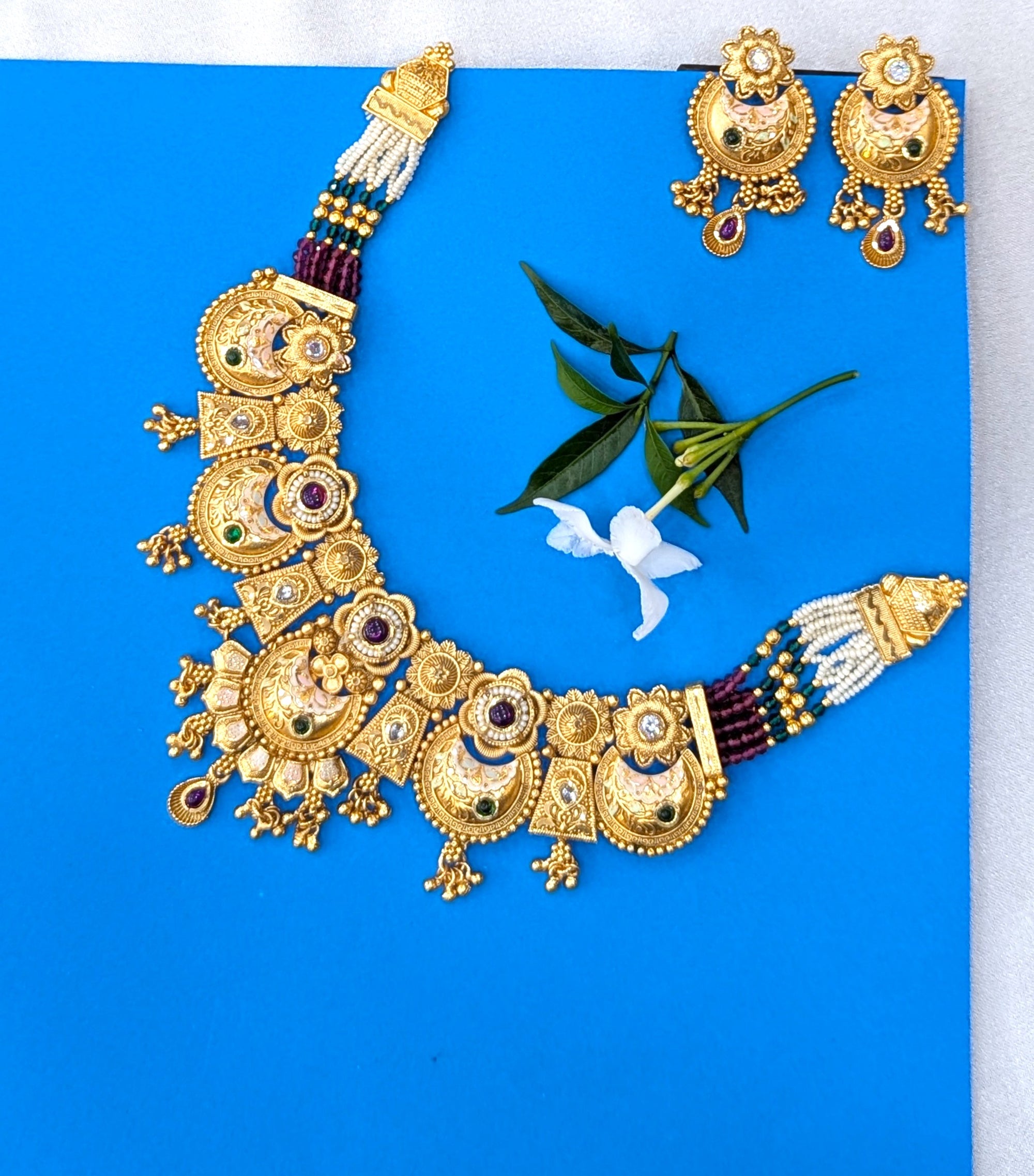 Rajwadi necklace set