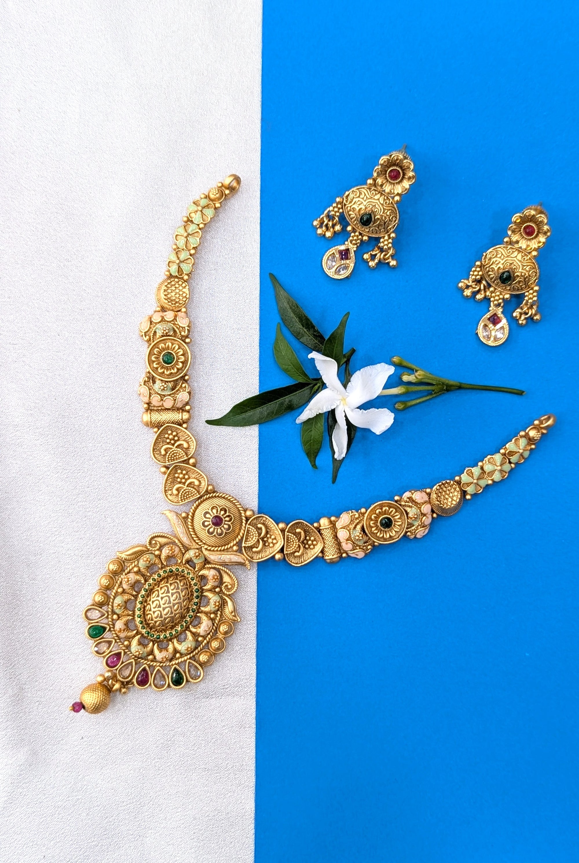 Rajwadi necklace set