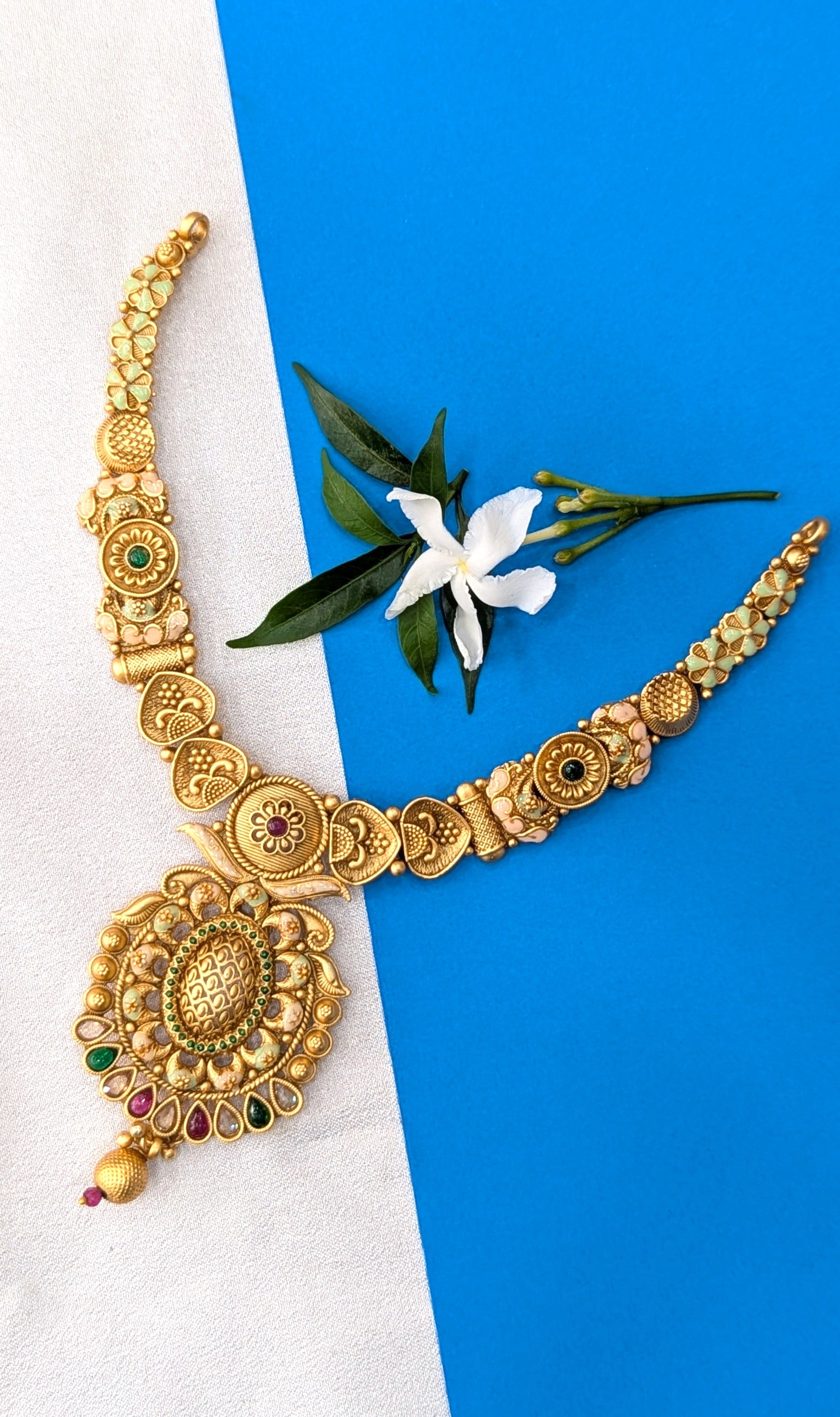 Rajwadi necklace set