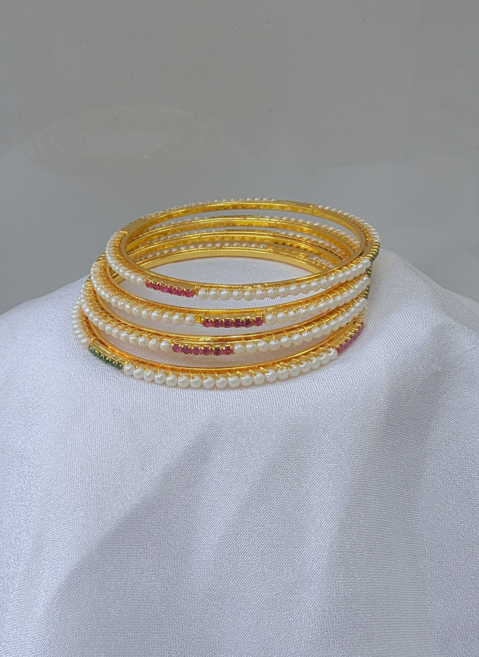 pearl micro forming bangles