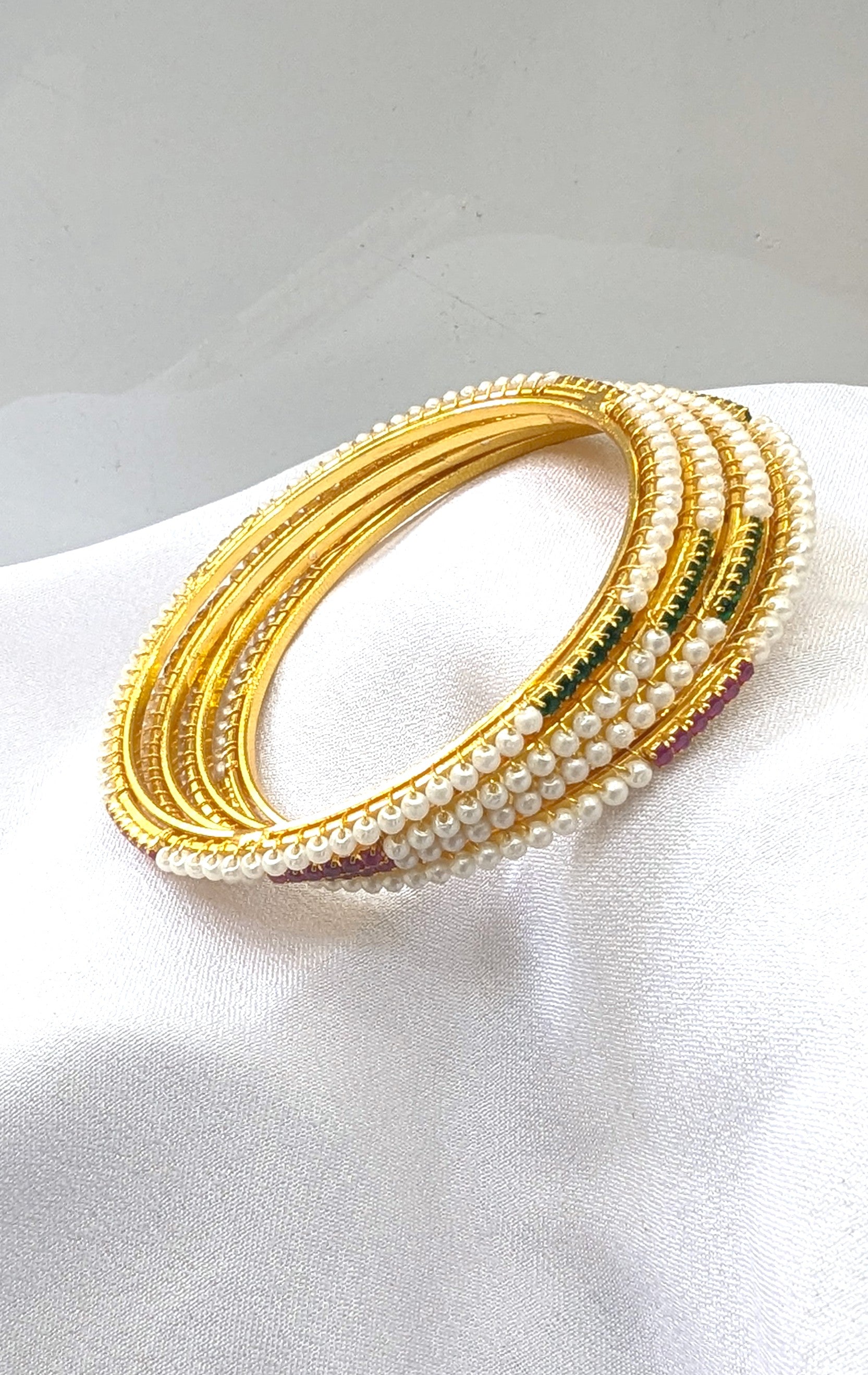 pearl micro forming bangles