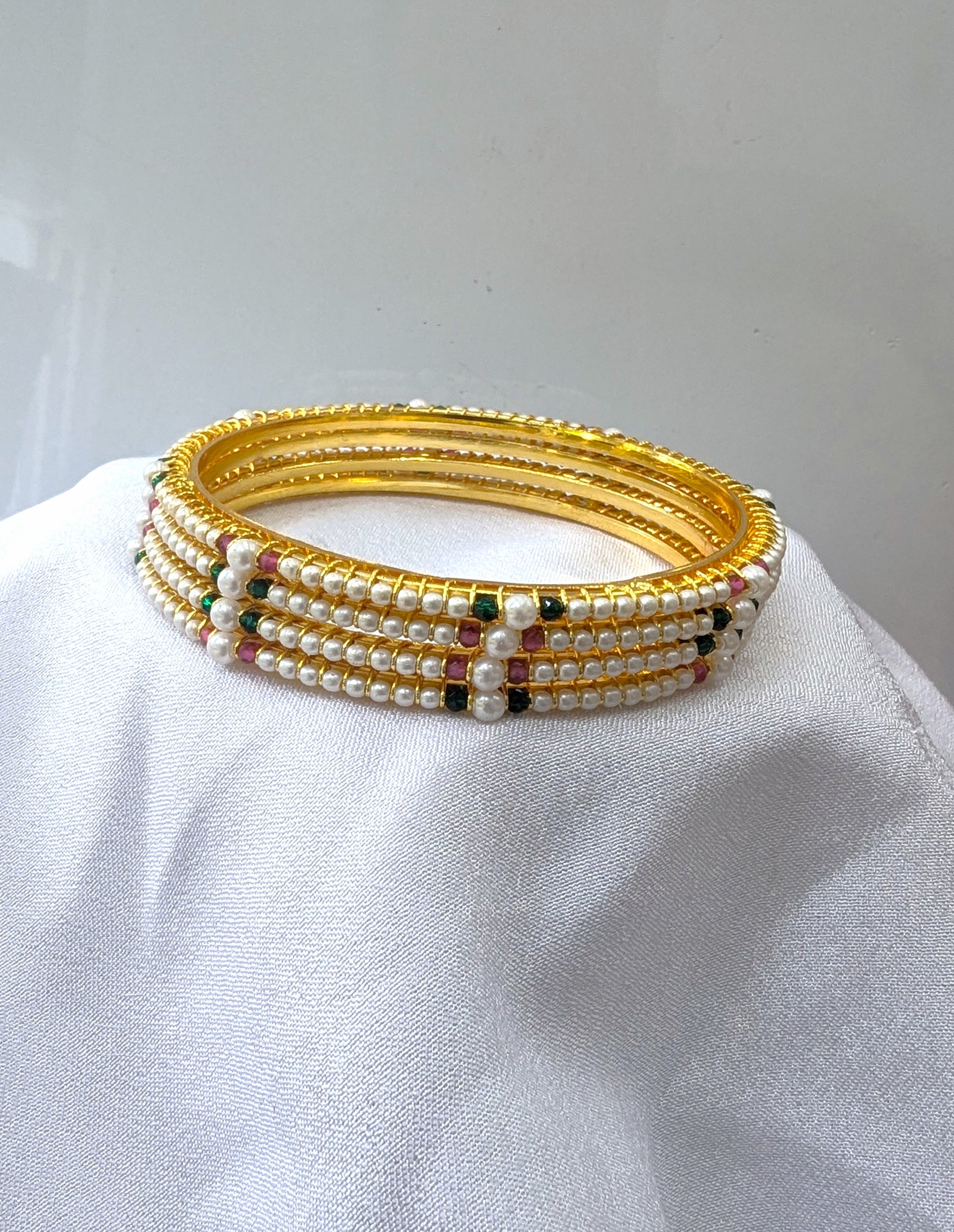 pearl micro forming bangles