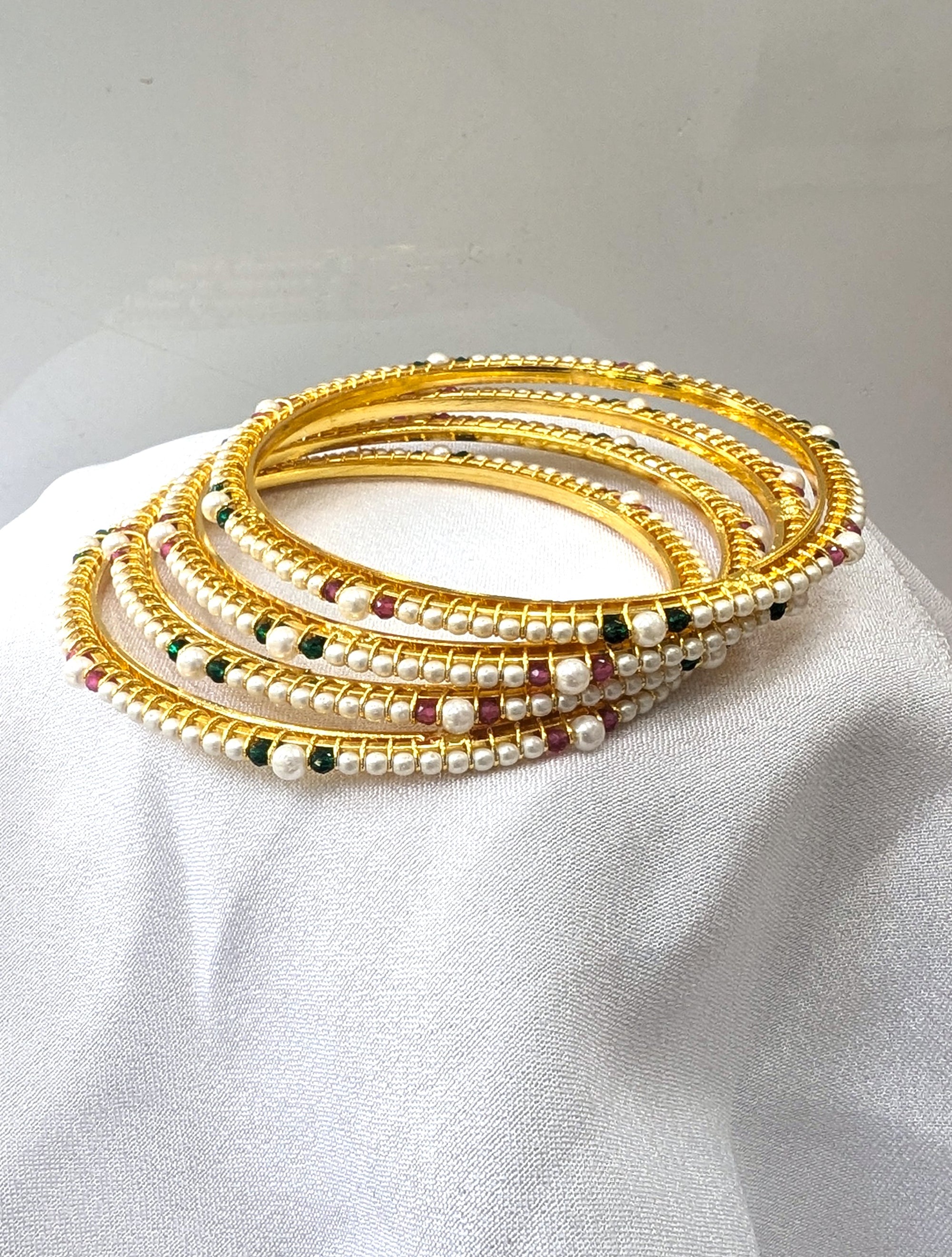 pearl micro forming bangles
