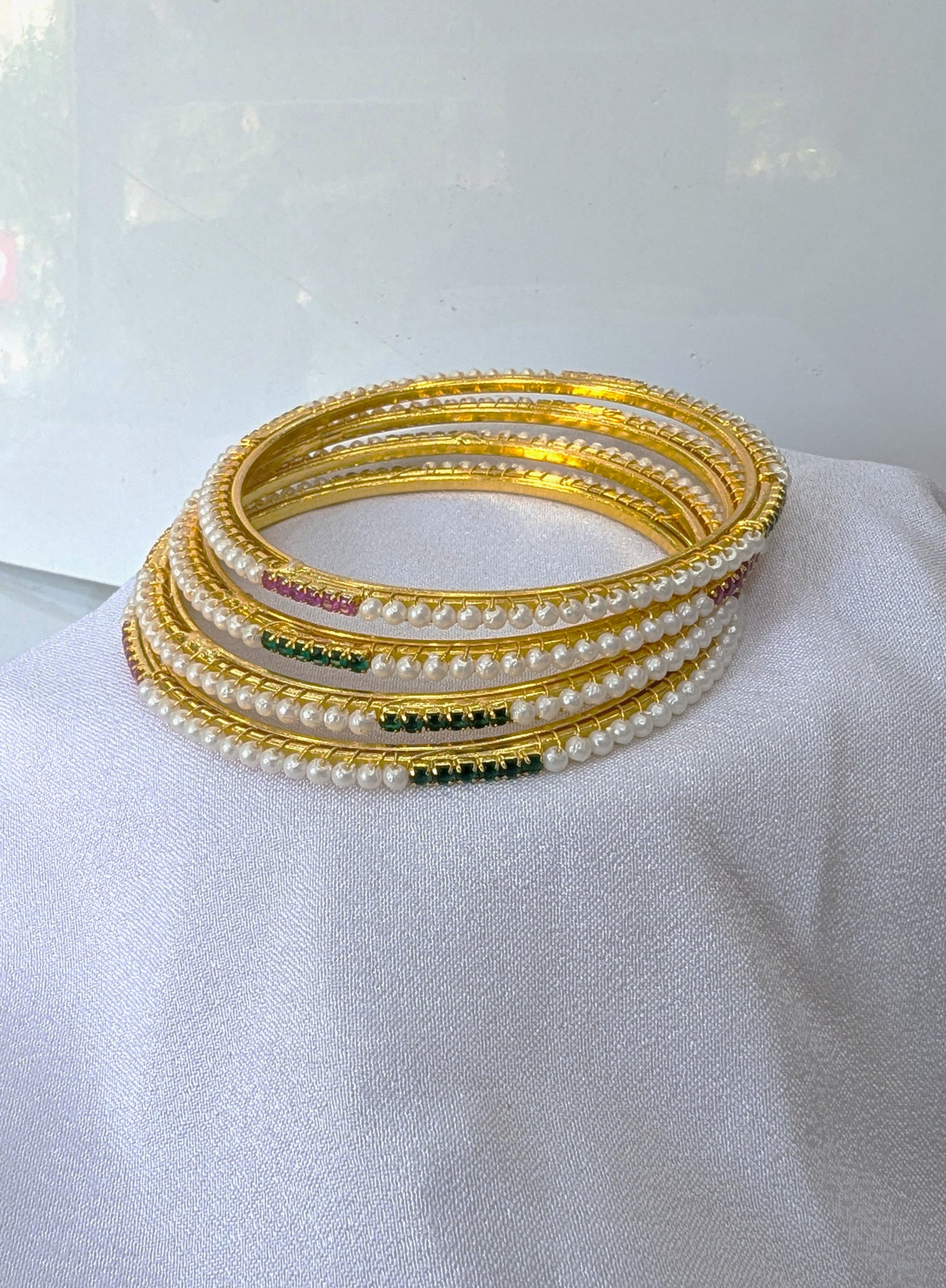 pearl micro forming bangles